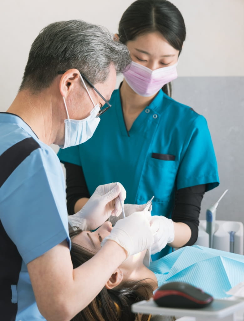 治療をしている様子